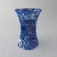 Blue Glass Stool 3D Model
