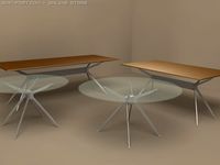 Jei desks by MolteniC 3D Model