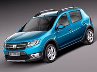 Dacia Sandero 2013 Stepway 3D Model