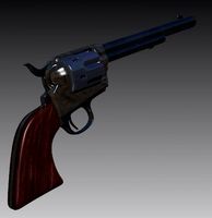 Colt Single Action Cavalry Revolver 3D Model