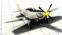 P51D Fighter 3D Model
