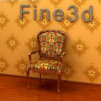 Antique09omChair022 3D Model