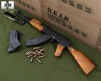 AK47 with bayonet 3D Model