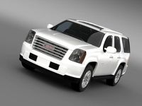 GMC Yukon Hybrid 2008 3D Model