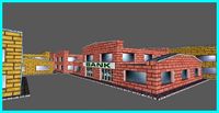 Small Bank Building 3D Model