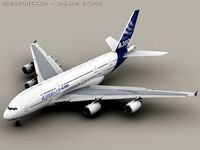 Airbus A380 New House Colors 3D Model