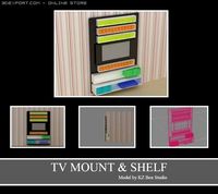 ID50019 TVMount For Living Room 3D Model