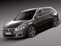 Peugeot 508 SW 2015 3D Model