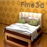 Antique09083Bed 3D Model