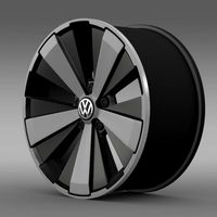 VW Beetle Turbo 2012 rim 3D Model