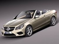 MercedesBenz Eclass Cabriolet 2014 3D Model