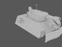 Futuristic tank 3D Model