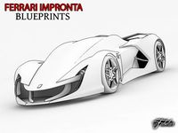 Ferrari Impronta blueprints 3D Model