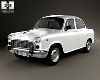 Hindustan Ambassador Classic 1999 3D Model