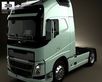 Volvo FH Tractor 2axis Truck 2012 3D Model