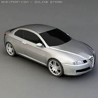 Alfa Romeo GT 3d model car 3D Model