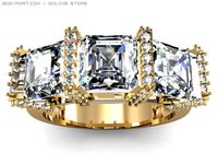 Engagement ring 3D Model