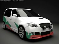 Skoda Roomster WRC 3D Model