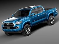 Toyota Tacoma Double Cab 2016 3D Model