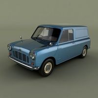 Austin Mini Van 3D Model