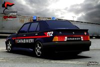 Alfa 75 Carabinieri std mat 3D Model