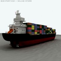 Cargo Tanker 3D Model