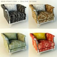 Armchair Collection 3D Model