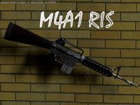 M4A1 rifle RIS version 3D Model