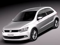 Volkswagen Gol 2013 3D Model