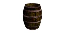 Low Poly Wooden Barrel 3D Model