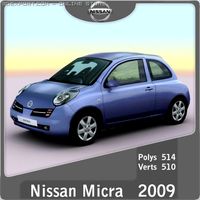 2002 2009 Nissan Micra 3D Model