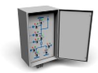 Disconnect switches remote control cabinet 3D Model