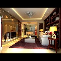 Photorealistic Living  Dining Room 0039 3D Model