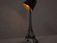 Lampe Tour Eiffel je taime 3D Model