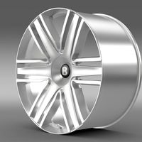 Bentley Continental GTC 2015 rim 3D Model