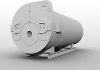 Industrial boiler 3D Model