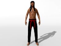 Karate Character 3D Model