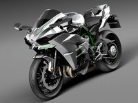 Kawasaki Ninja H2R 2015 3D Model