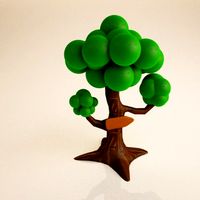 Tree Cartoon 3D Model