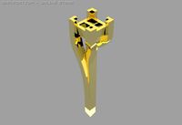 Asymmetric Princess Ring 3D Model