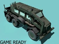 Buffalo H MRAP woodland version 3D Model
