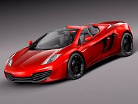 Mclaren MP4 12C Spider 2013 3D Model