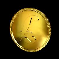 Libra Golden Coin 3D Model