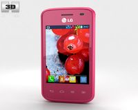 LG Optimus L1 II TRI Pink 3D Model