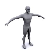 Base Character Man MAX 2008 3D Model
