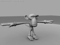 Monkey 3D Model