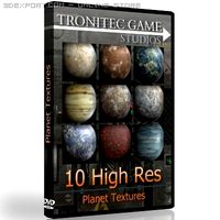 10 High Res Planet Textures 3D Model