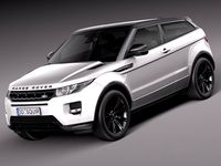 Range Rover Evoque Black Design 2013 3D Model