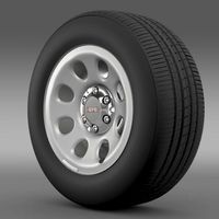 GMC Yukon Police wheel 3D Model