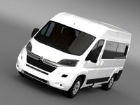 Citroen Jumper Combi L2H2 2015 3D Model